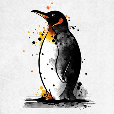 Penguin watercolor