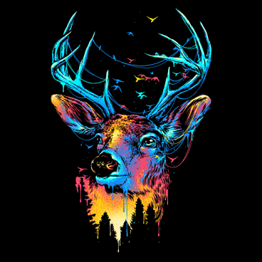 Colorful Deer