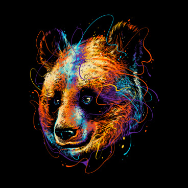 Colorful Panda