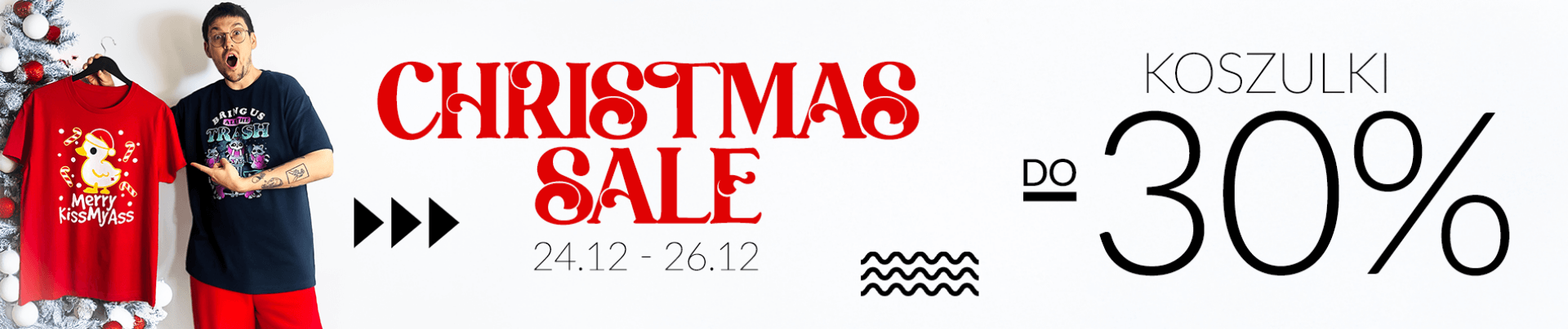 Christmas sale! Koszulki do -30% taniej