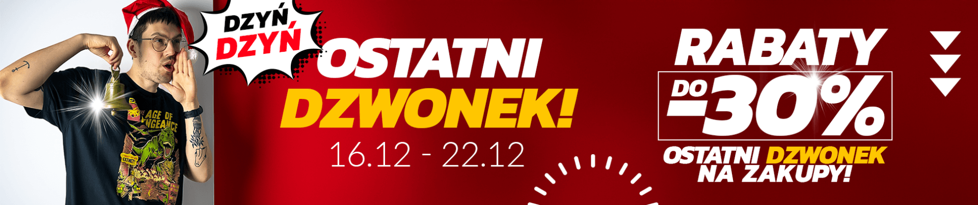 Ostatni dzwonek! Rabaty do -30%