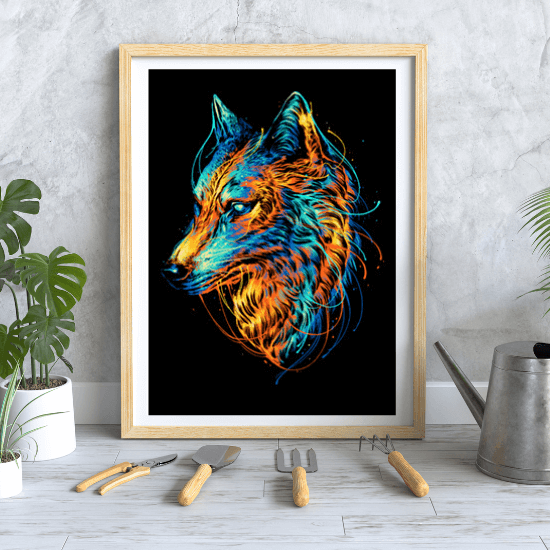 Colorful Wolf